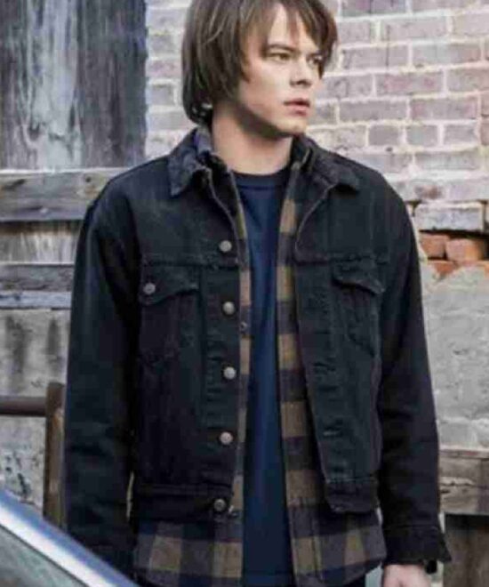Sam Heughan Love Again Denim Black Jacket