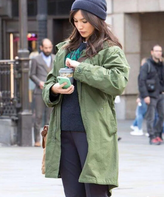 Sersi Eternals Green Cotton Coat For Women