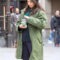 Sersi Eternals Green Cotton Coat For Women