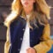 Taylor Swift Blue & Yellow Baseball Varsity Jacket