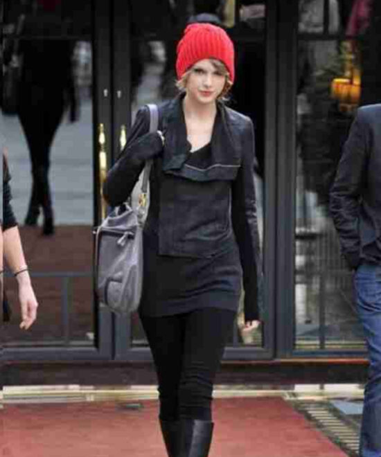Taylor Swift Rick Owens Leather Jacket