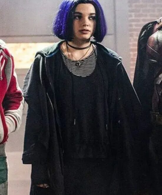 Teagan Croft Titans Rachel Roth Long Coat With Hood