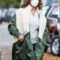 The Equalizer Queen Latifah Green and White Coat