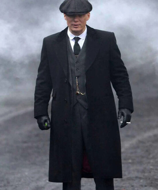 Thomas Shelby Peaky Blinders Black Trench Coat
