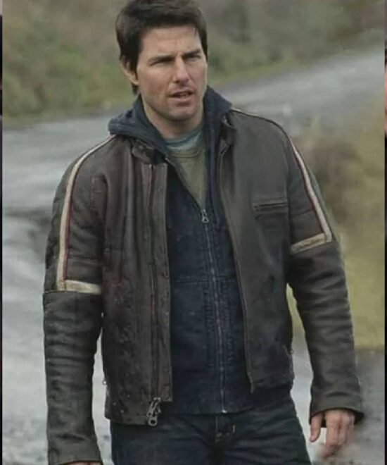 Tom Cruise War of Worlds Brown Leather Jacket