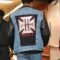 Tyrese Haliburton Triple H Denim Leather Jacket