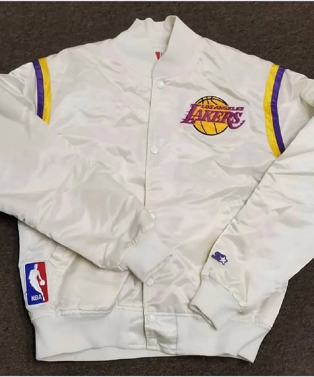 80s Lakers Los Angeles Satin Jacket