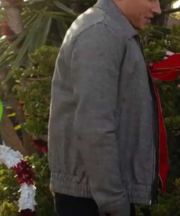 9-1-1 S05 Evan’s Grey Wool Zip Jacket