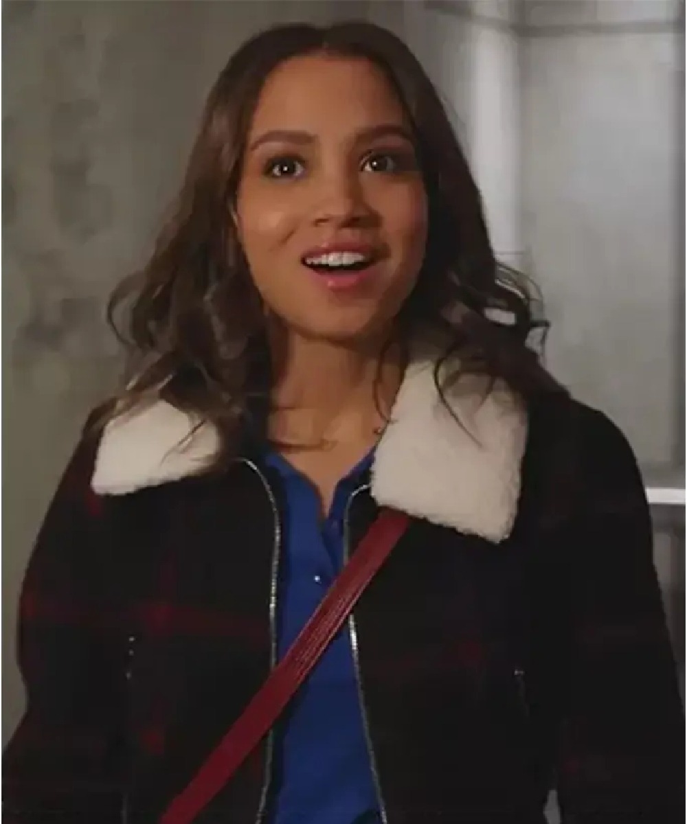 9-1-1 S05 May Grant Plaid Bomber Jacket