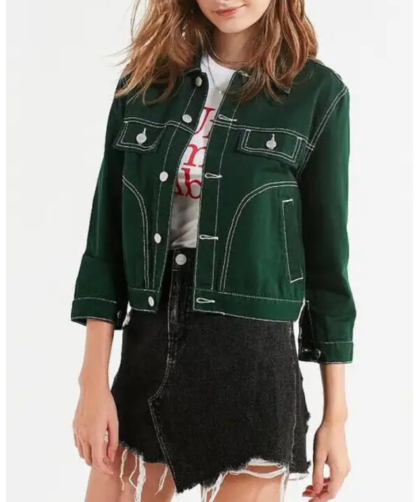 911 May Grant Green Denim Jacket