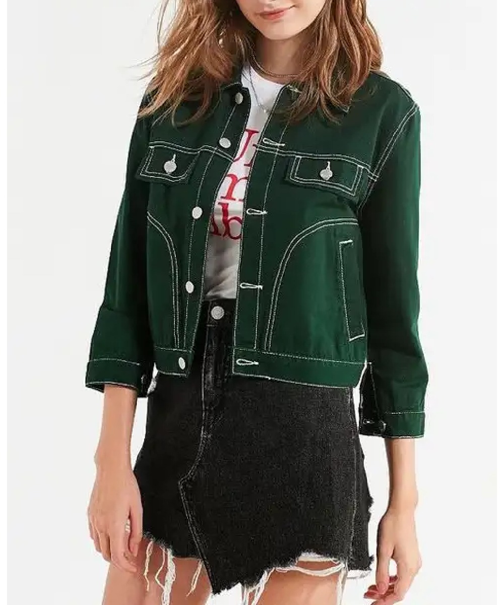 911 May Grant Green Denim Jacket