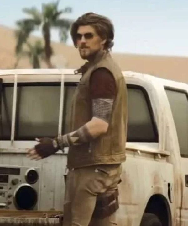 Amadeus Serafini Hidden Strike Brown Leather Vest