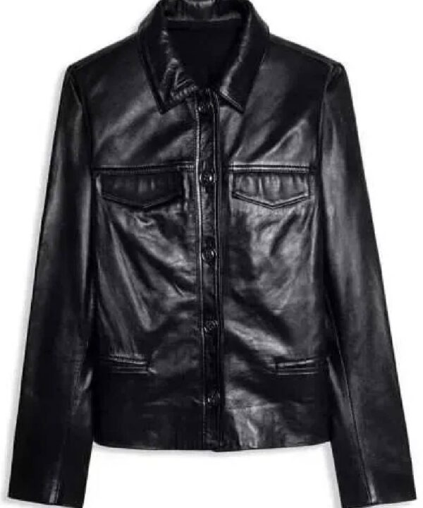 Amy-Leigh Hickman You S05 Black Leather Jacket