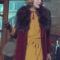 Anya Taylor-Joy Peaky Blinders S05 Fur Collar Red Coat