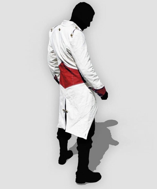 Assassins Creed Connor Kenway White Hoodie Coat