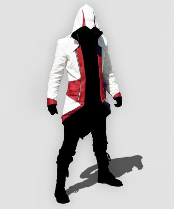 Assassins Creed Connor Kenway White Hoodie Coat