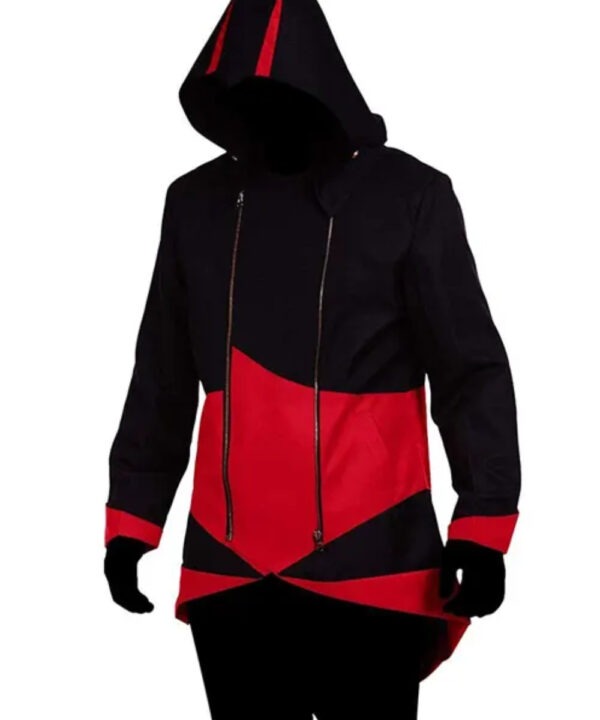 Assassins Creed Red and Black Gaming Coat