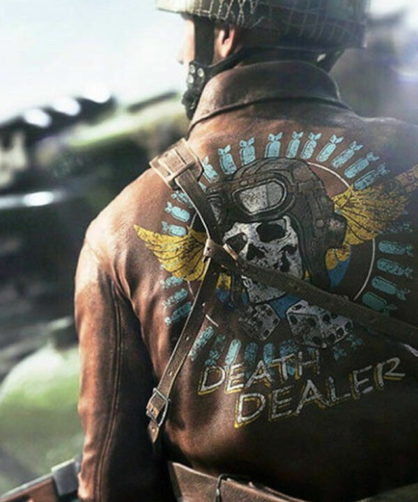 Battlefield 5 Death Dealer Bomber Leather Jacket