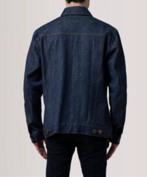 Conard Faded Black Denim Trucker Jacket