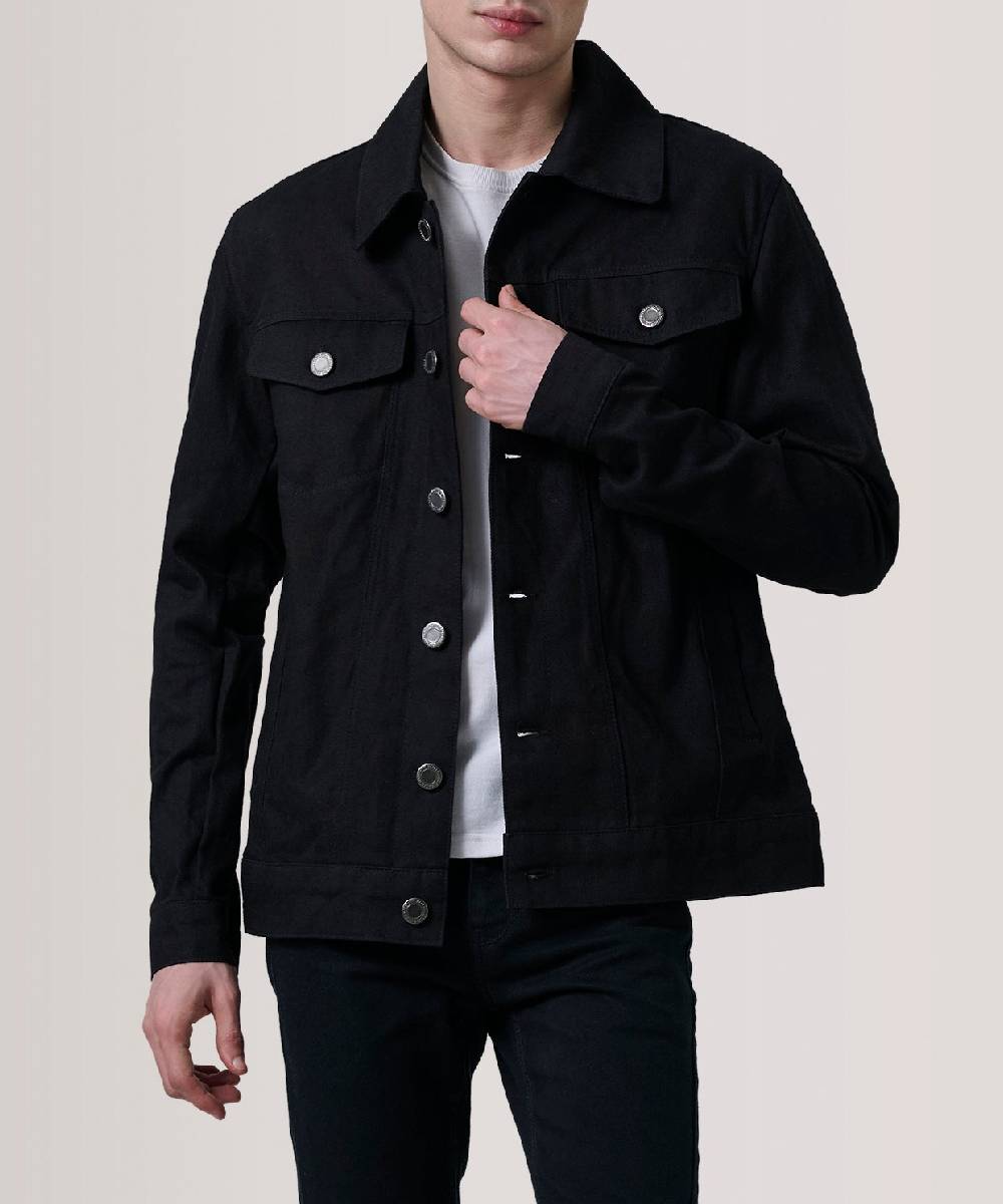 Conard Black Denim Trucker Jacket
