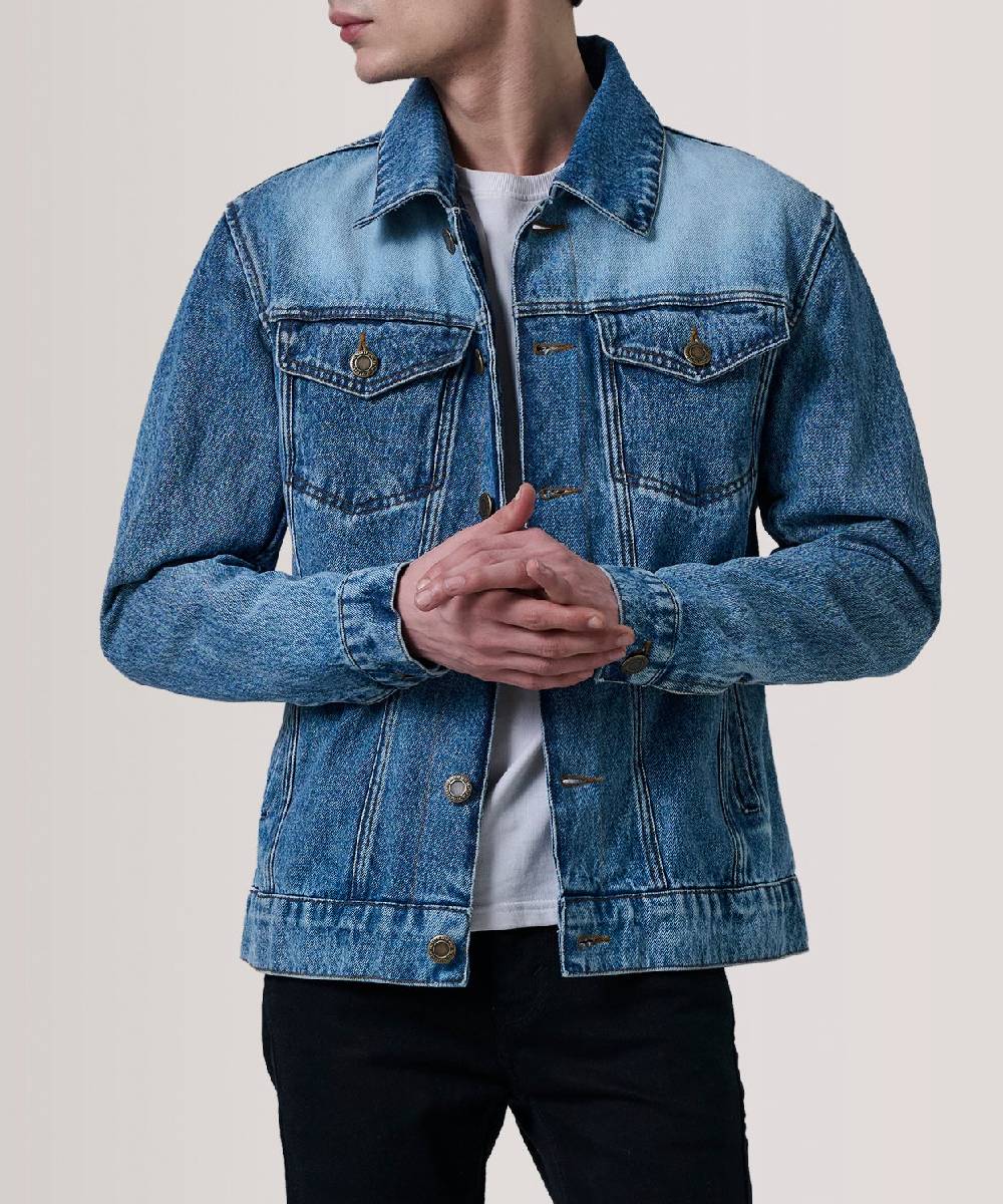 Conard Ice Blue Denim Trucker Jacket