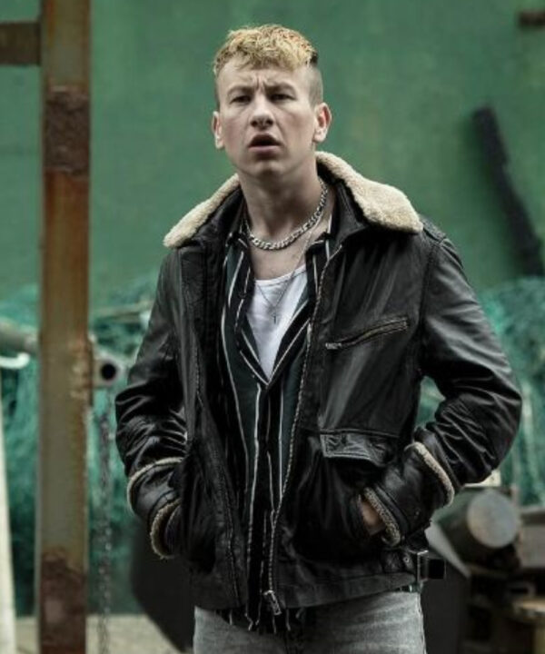 Eternals Druig Fur Collar Leather Jacket For Men