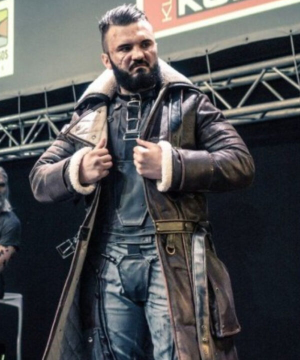 Fallout 4 Elder Distress Maxson Brown Leather Coat