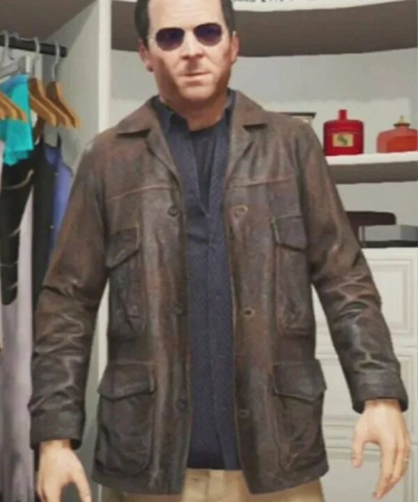GTA 5 Michael Brown Leather Jacket
