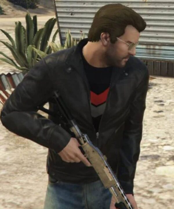 GTA 5 Michael Townley Black Leather Jacket