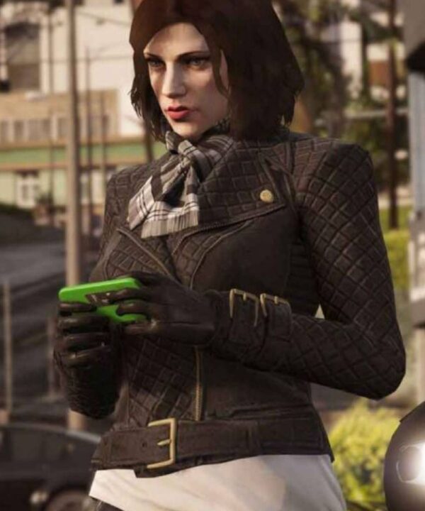 GTA 6 Female Protagonist Biker Leather Jacket