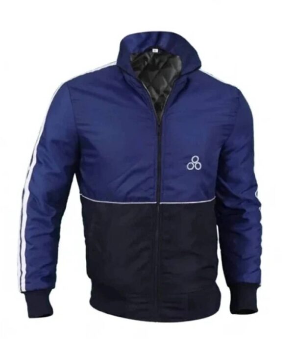 GTA IV Niko Bellic Blue Satin Bomber Jacket