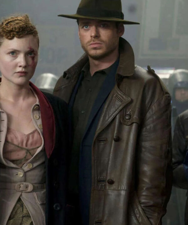 Ikaris The Eternals Brown Leather Car Coat