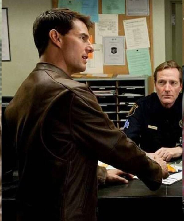 Jack Reacher Tom Cruise Brown Leather Jacket