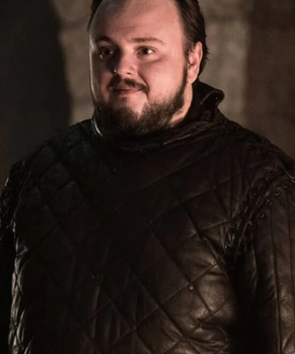 John Bradley Game of Thrones Quilted Leather Coat