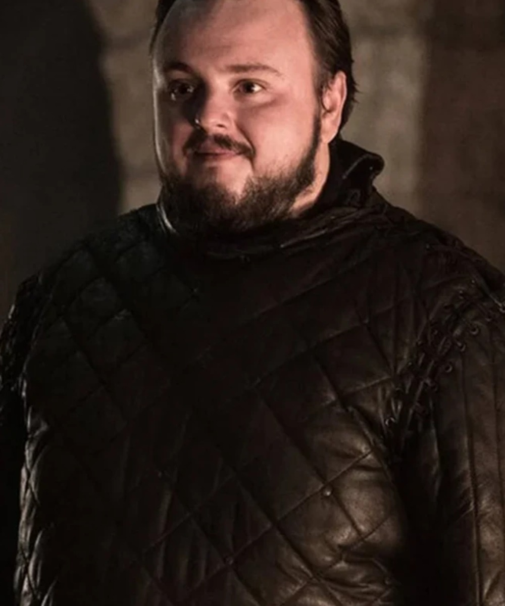 John Bradley Game of Thrones Quilted Leather Coat