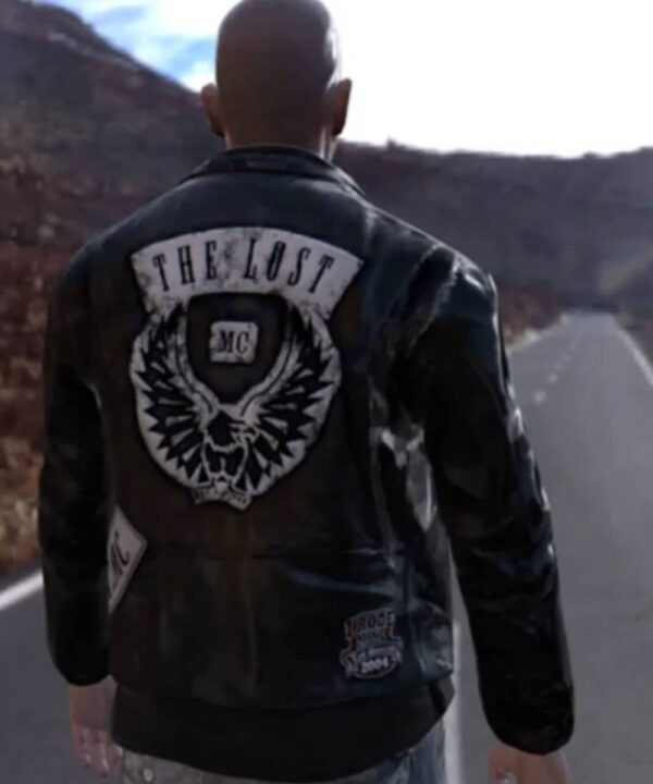 Johnny GTA The Lost MC Black Leather Jacket