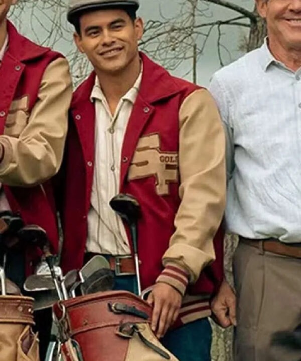 Julian Works The Long Game Red Varsity Jacket