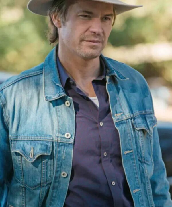 Justified Timothy Olyphant Blue Denim Jacket