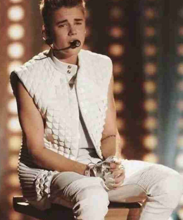 Justin Bieber Quilted Leather Vest