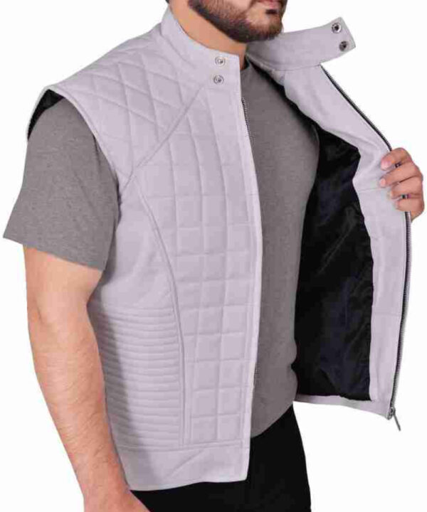 Justin Bieber Quilted Leather Vest