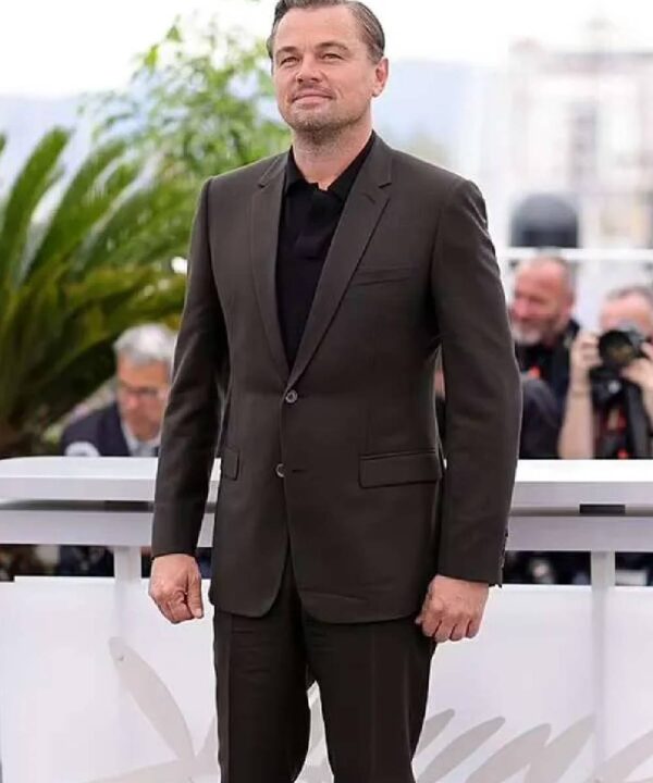 Leonardo DiCaprio Killers of the Flower Moon Movie Event Brown Suit