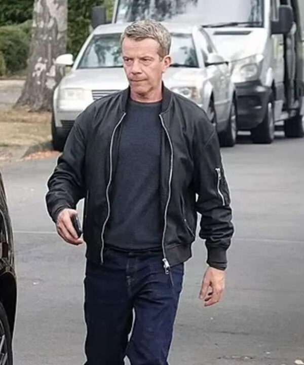 Max Beesley Hijack Bomber Leather Jacket