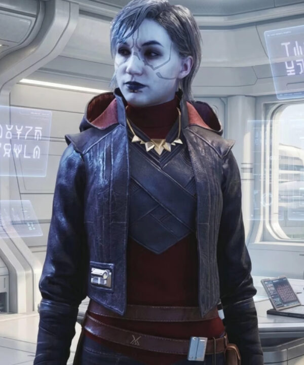 Merrin Star Wars Jedi Last Survivor Black Leather Jacket