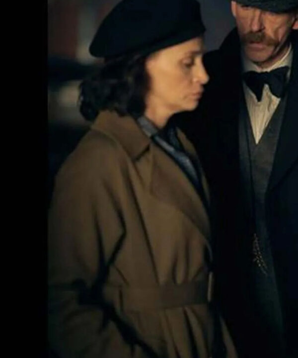 Peaky Blinders Captain Swing Brown Belted Coat