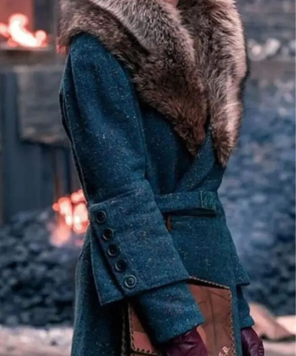 Peaky Blinders S5 Ada Shelby Fur Collar Long Coat