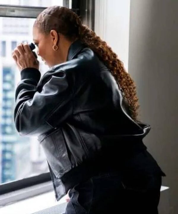 Queen Latifah The Equalizer S04 Bomber Leather Jacket