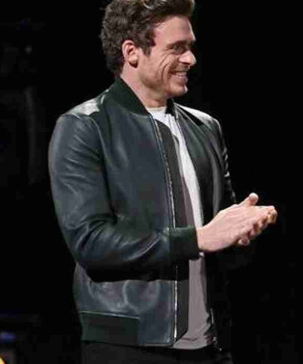 Richard Madden Eternals Premier Bomber Leather Jacket