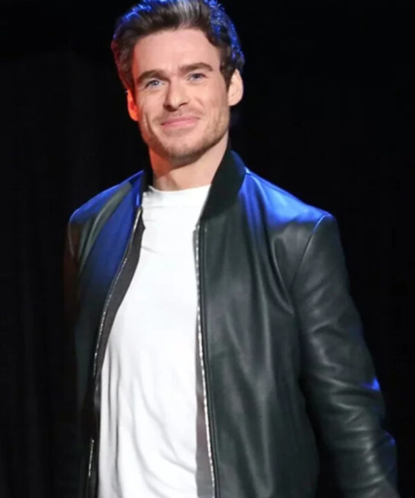 Richard Madden Eternals Premier Bomber Leather Jacket