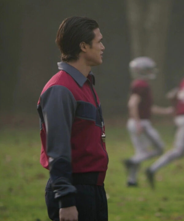 Riverdale Season 7 Reggie Mantle Red & Grey Bomber Jacket