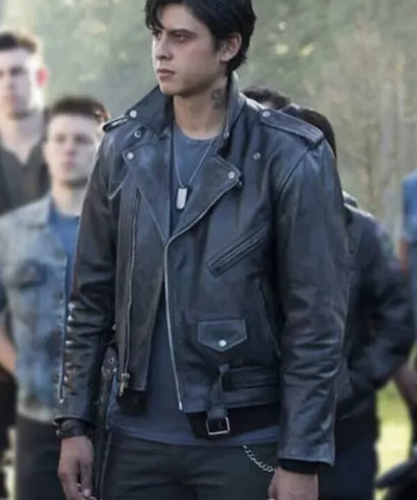 Riverdale Sweet Pea Black Biker Leather Jacket